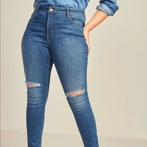 High Waisted Rockstar Built-In Sculpt Skinny Jeans